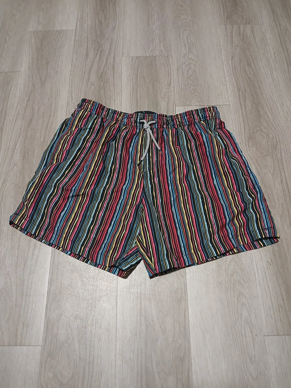 Maamgic Multicolor Striped Swim Trunks Men Large
